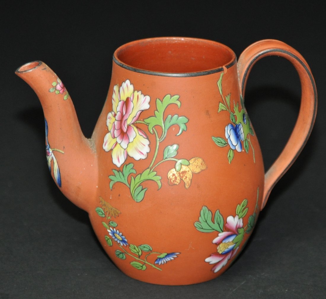 A Qing Dynasty Yixing - Enameled  teapot (1 of 7)