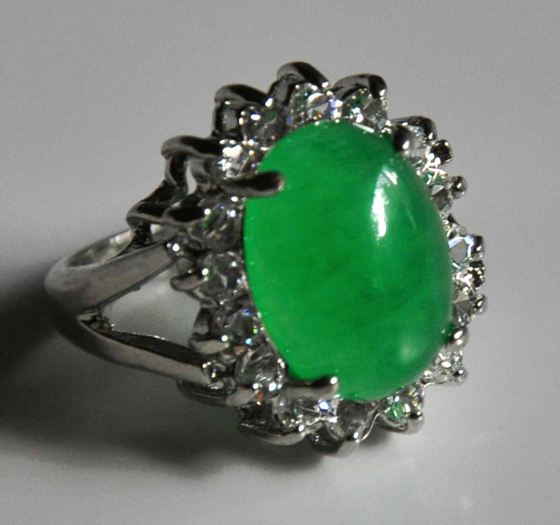A translucent women jadeite ring (1 of 4)