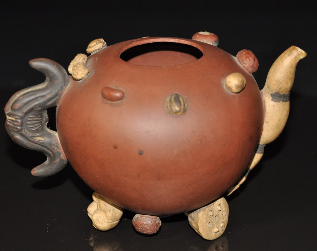 A fine and rare 18th Century Yixing teapot (1 of 9)