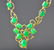 A translucent jadeite necklace