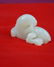 A Qing Dynasty white jade carving of a two lambs - 6