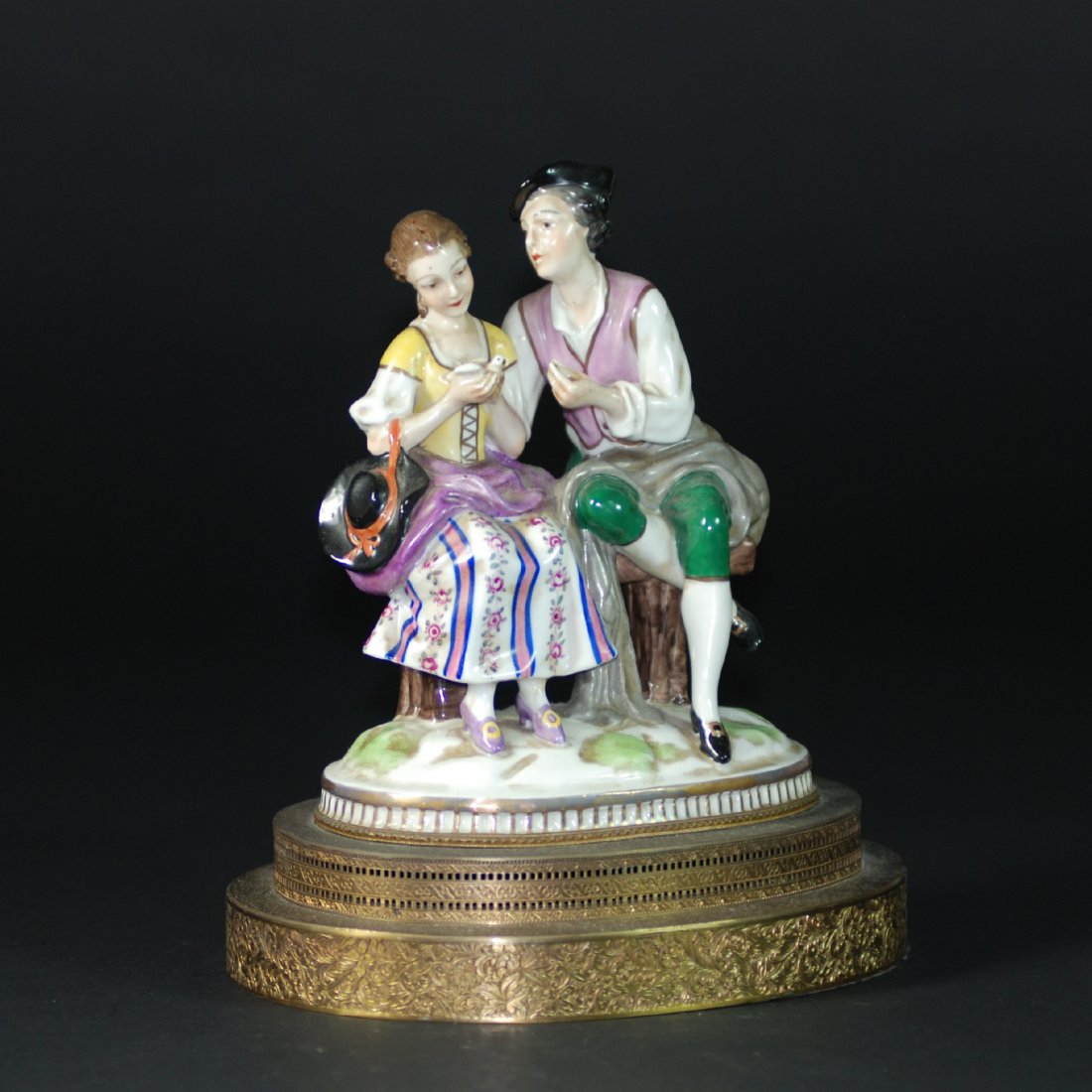 An Antique German porcelain  figural group (1 of 6)