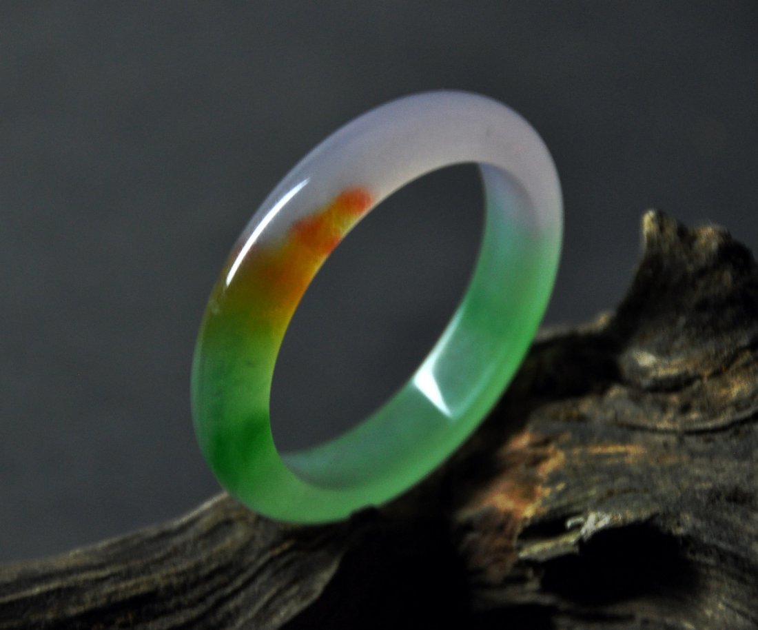 A translucent jadeite bangle (1 of 6)
