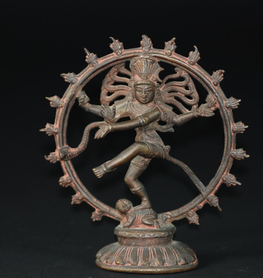 An antique bronze  Hindu god Nataraja (Shiva). (1 of 6)