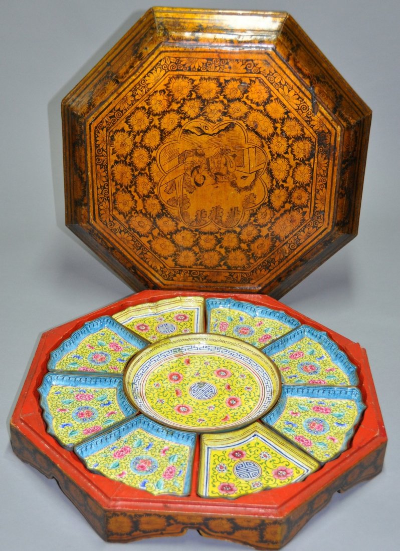 A Qing Dynasty kangxi Enameled sweet Meat dishes (1 of 10)