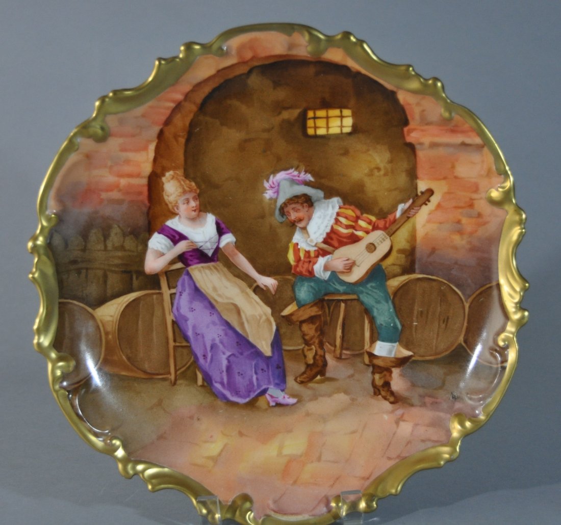 A 19th Century France hand-painted dish (1 of 5)