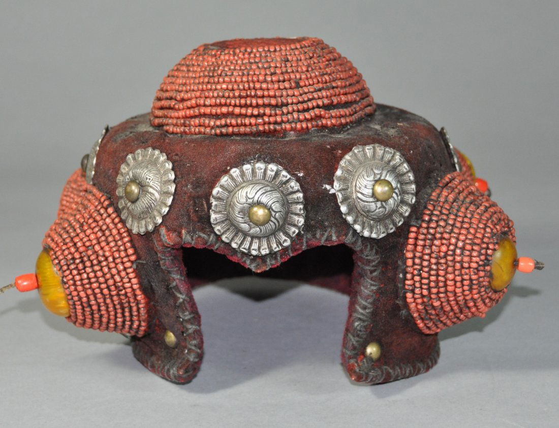A 19th century Tibetan Ceremonial Tulku hat (1 of 9)
