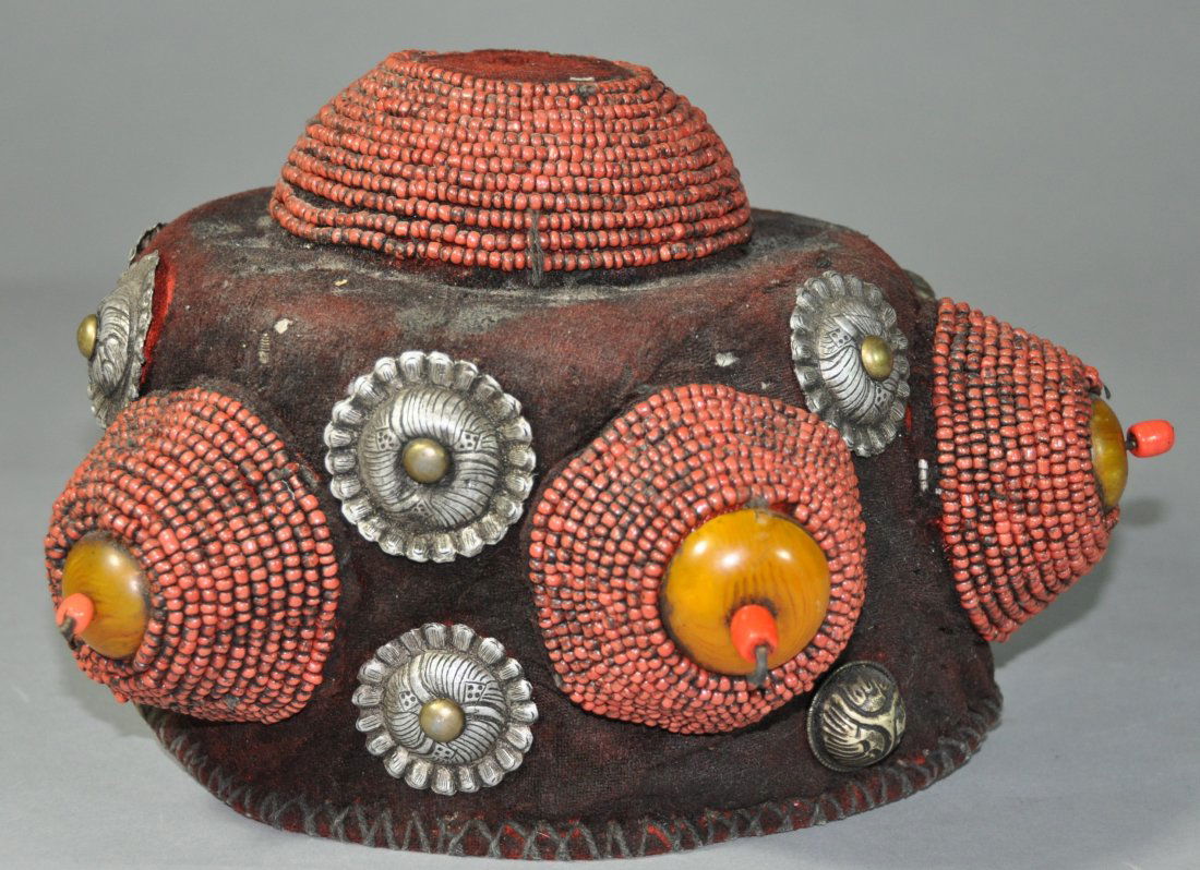 A 19th century Tibetan Ceremonial Tulku hat (1 of 9)