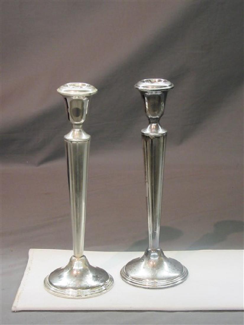 Empire Sterling Silver Candlesticks (1 of 3)