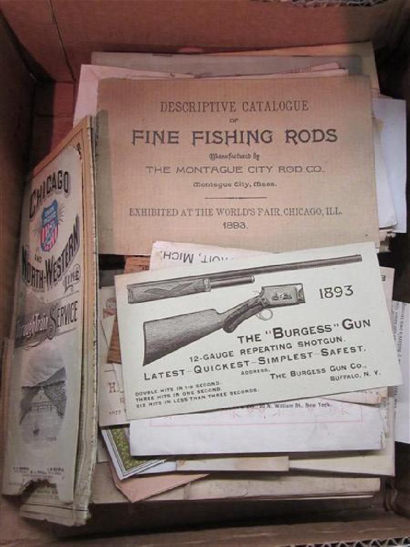 Fishing, Hunting and Columbian Expo Paper Ephemera (1 of 4)