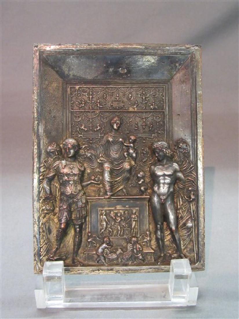 Early Silver over Bronze High Relief Renaissance Plaque (1 of 6)