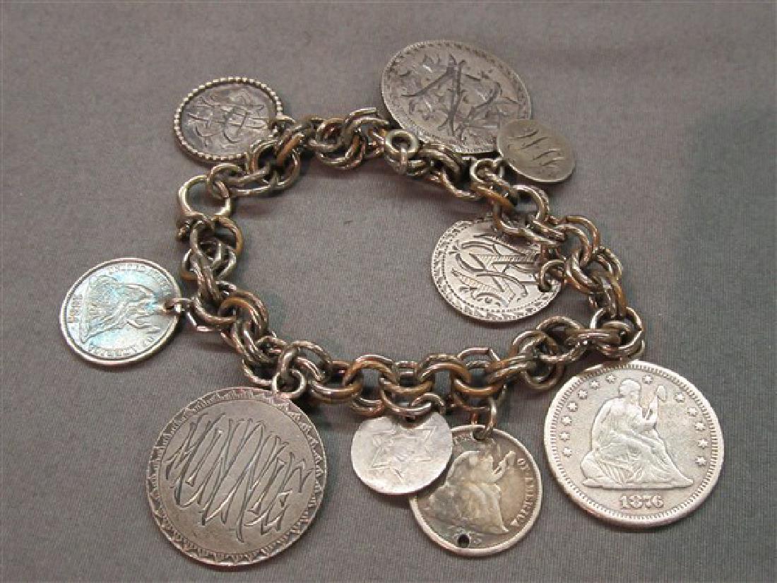 Victorian Coin Charm Bracelet (1 of 2)