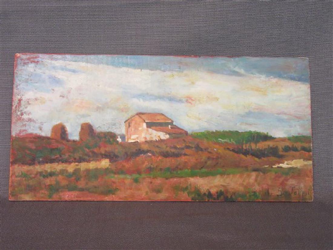 Giovanni Fattori (1825-1908) Italian Country Landscape (1 of 5)