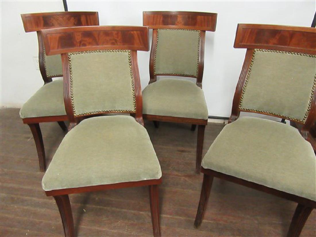 Four (4) Duncan Phyfe Style Chairs: Four (4) Duncan Phyfe style chairs.20th century.Dimensions: 36" X 19" X 20 1/2"