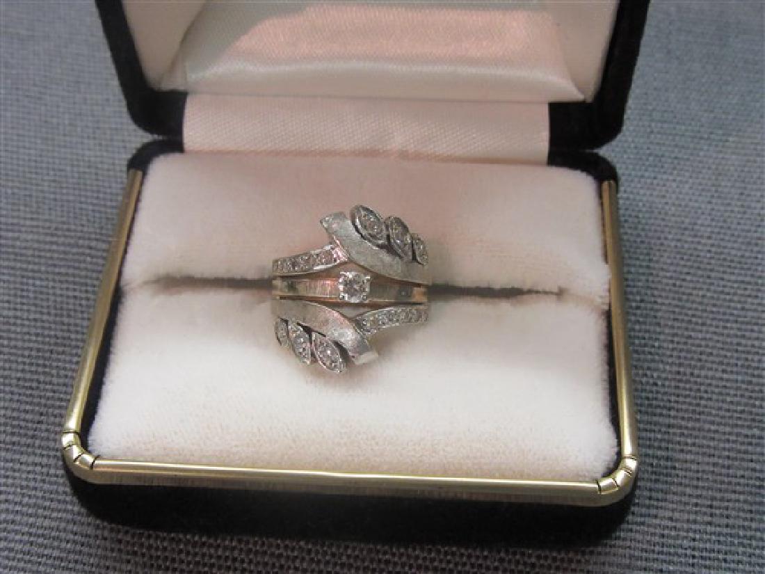 Mid Century Modern Diamond Wedding Set (1 of 3)
