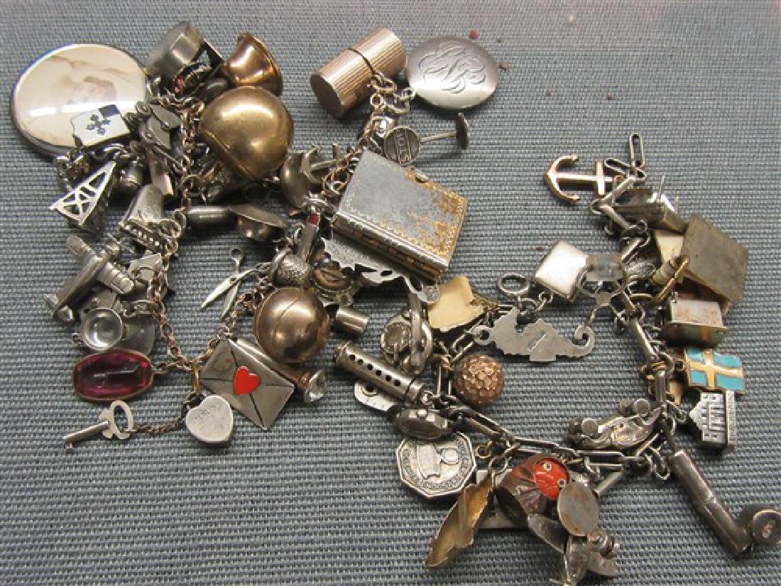 Two (2) c. 1930's Charm Bracelets (1 of 3)