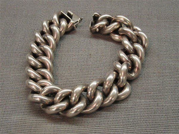 Heavy Italian Sterling Bracelet (1 of 3)