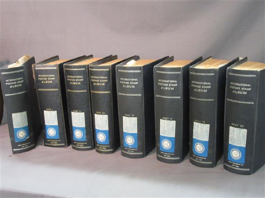 Scotts International Postage Stamp Albums Seven Volumes
