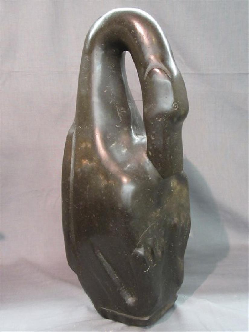 Zimbabwe, Shona  Art Sculpture "Swan" (1 of 3)