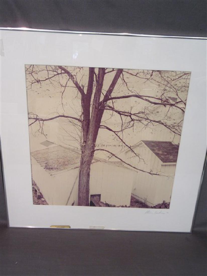 Steven Bendror  ( American 20thc.) "Frame Houses" (1 of 3)