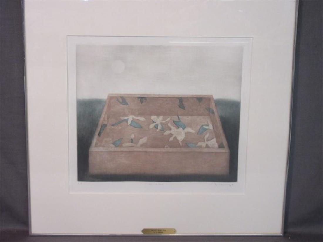 Kyu-Baik Hwang (Korean, b. 1932) "Moon and Box" (1 of 3)