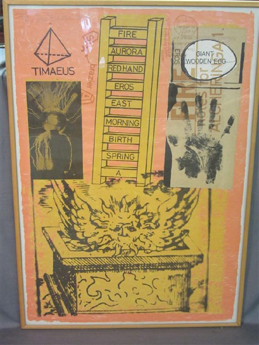 Joe Tilson (British, b.1928) "Fire" (1 of 3)