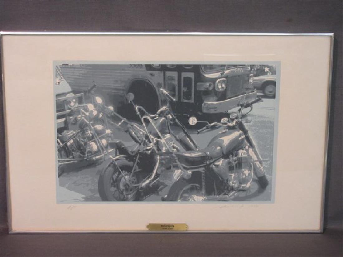 Shail Lifa ''Motorcycle'' 1974 Artist Proof (1 of 3)
