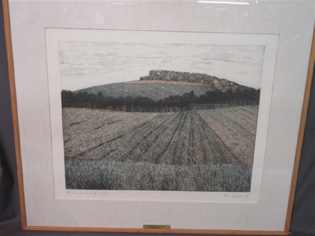Peter Redeker (American, b. 1942) "Landschaft" 1976 (1 of 3)