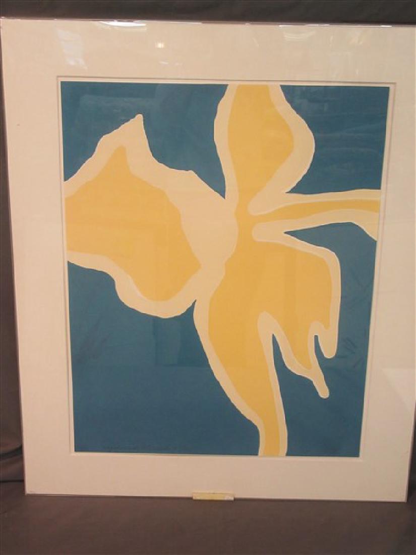 Harriet Stanton (American, 20th century) Intaglio Print: Harriet Stanton (American, 20th century) "Sagaponack Wildflowers #2" 1976 Intaglio print Titled and dated in pencil at lower right, titled in pencil at lower center, and numbered 15/25 in pencil at lo