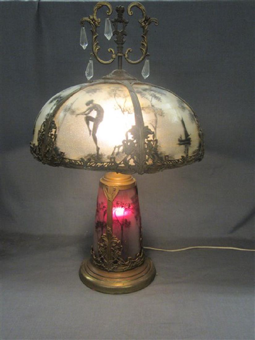 Art Nouveau Silhouette Table Lamp (1 of 7)