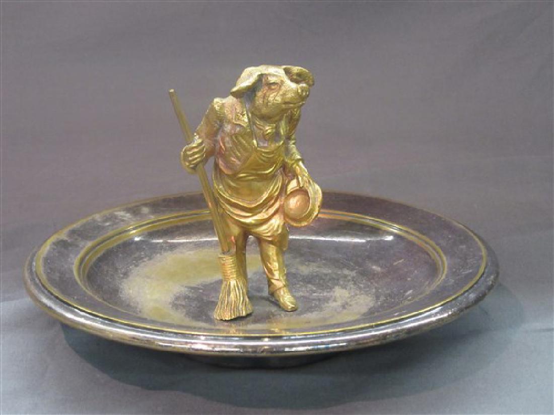 Silver Plated Figural Pig Dish (1 of 5)