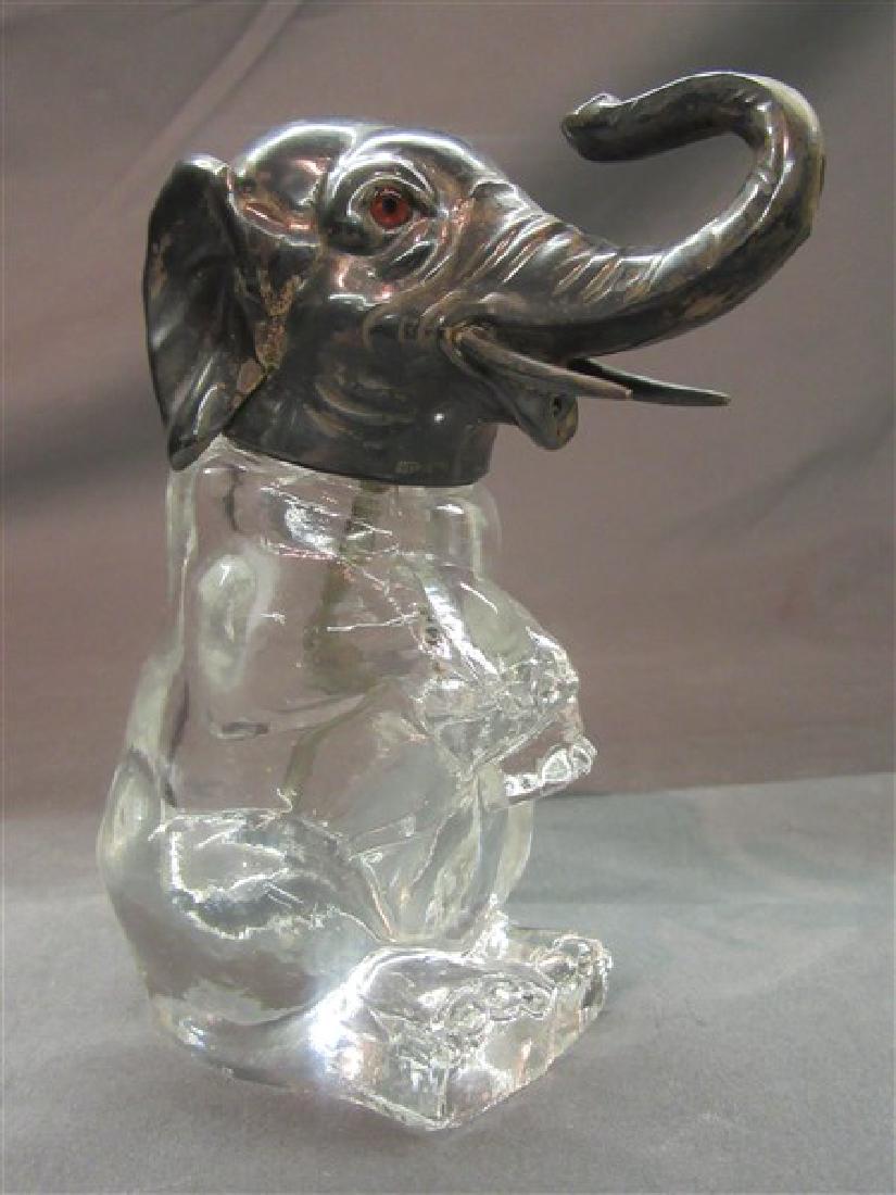 Antique Sterling Silver Elephant Atomizer (1 of 9)