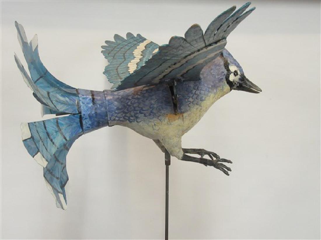 Ralph Boutilier, Folk Art Blue Bird Whirligig (1 of 8)
