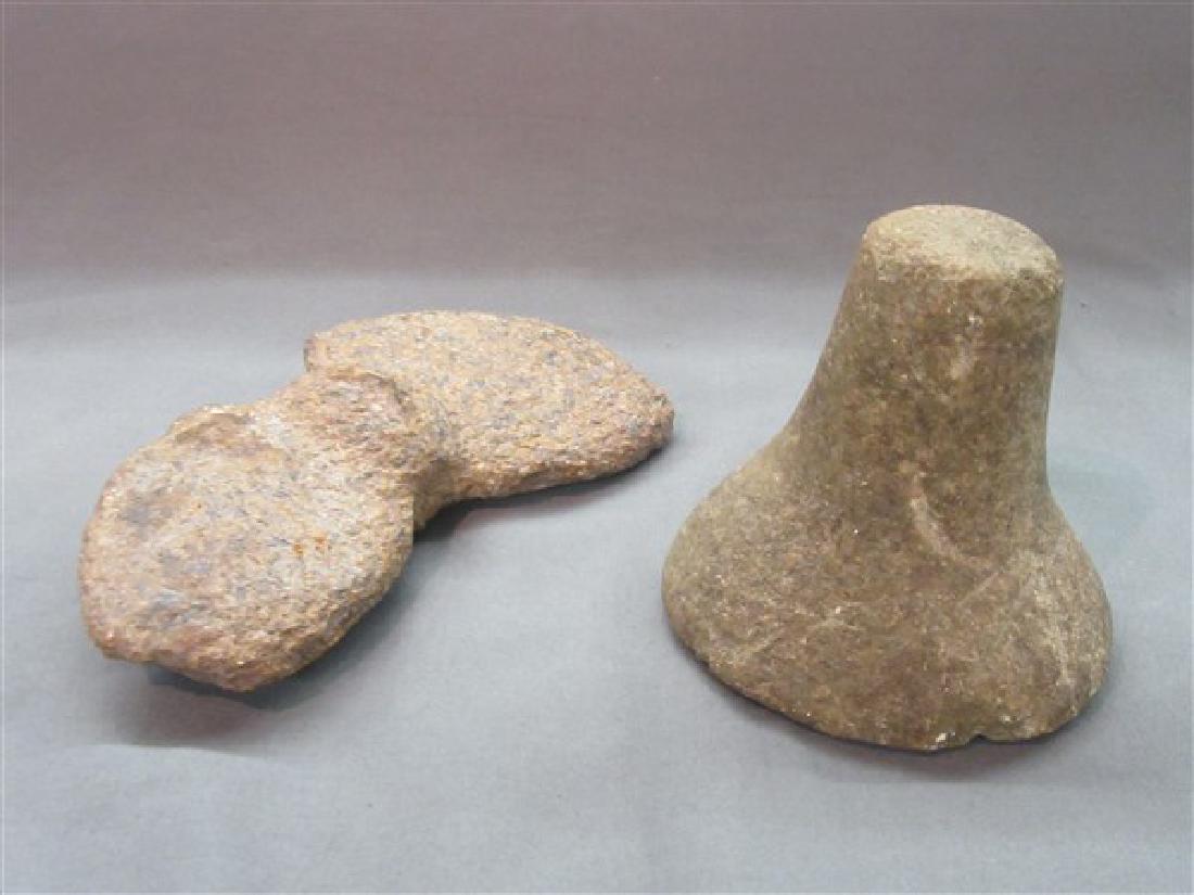 American Indian Banner Stone and Pestal (1 of 4)