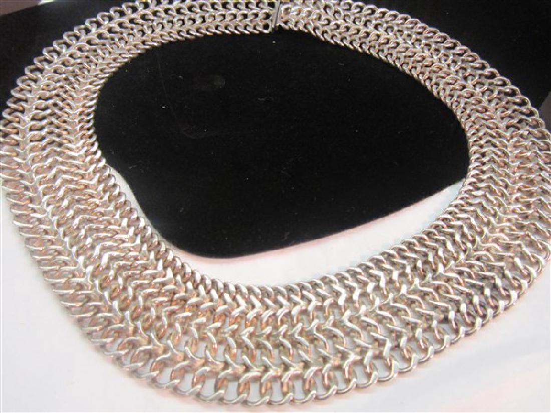 Mexican 925 Silver Choker Necklace (1 of 3)