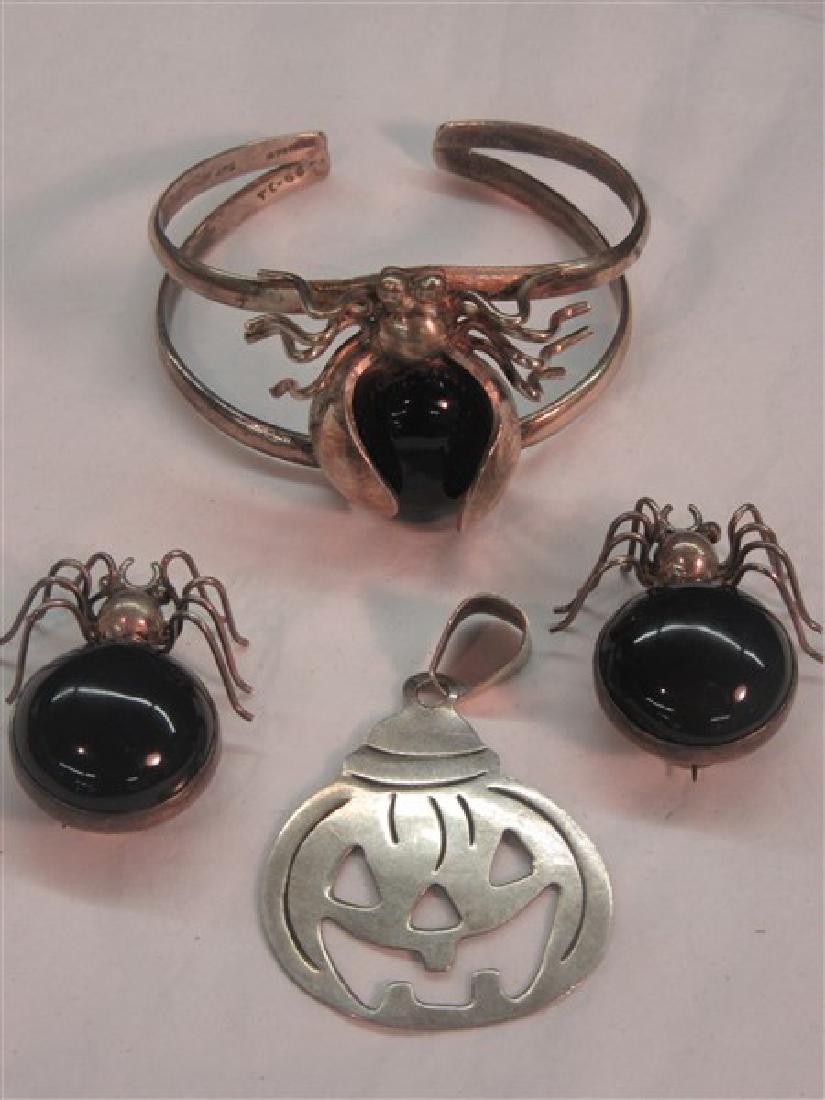 Vintage Mexican Silver Halloween Jewelry (1 of 4)