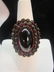 14k Yellow Gold Garnet Ring