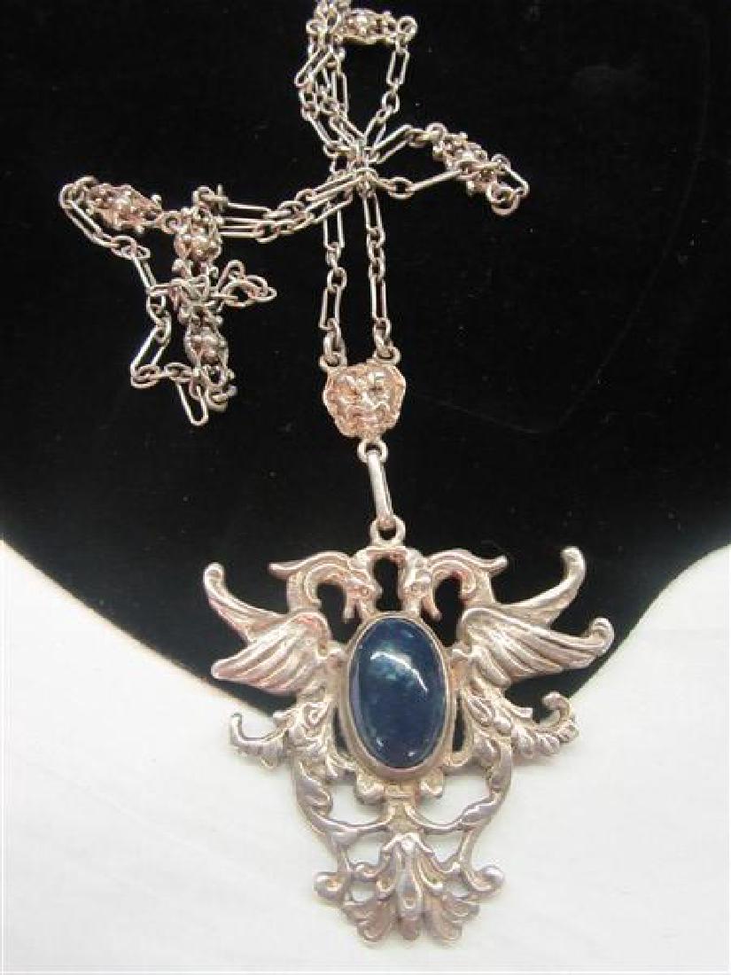 Jo Michels Sterling Silver Lapis Necklace (1 of 5)