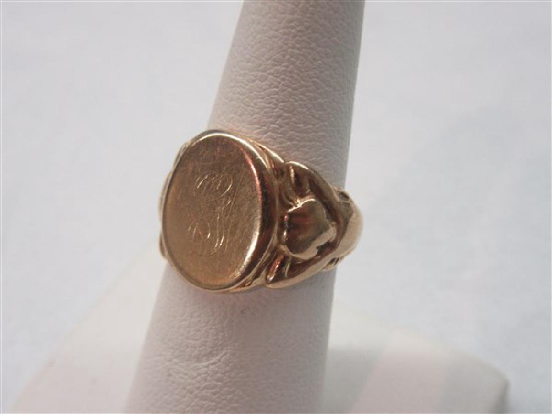 14K Yellow Gold "G" Initial Ring (1 of 2)
