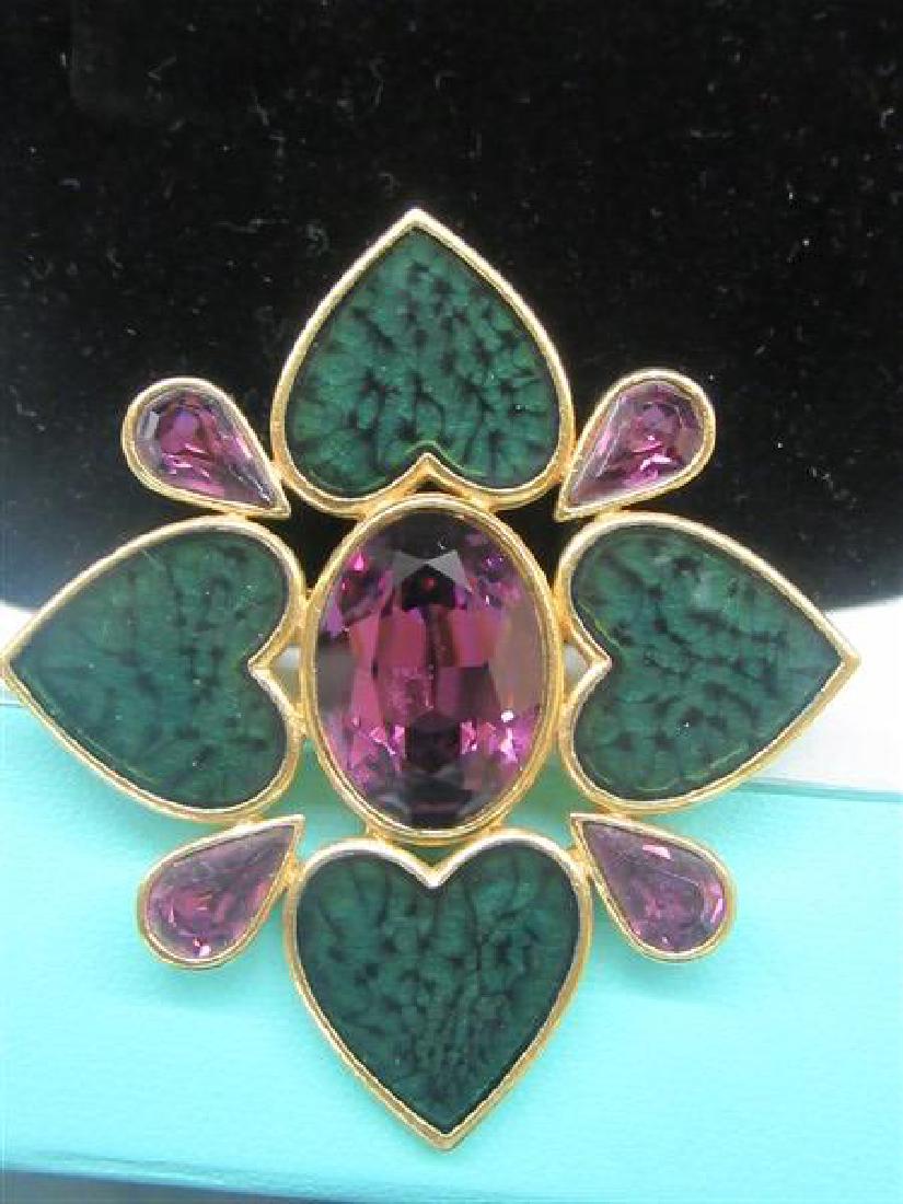 Designer YSL Yves St. Laurent Broach (1 of 3)