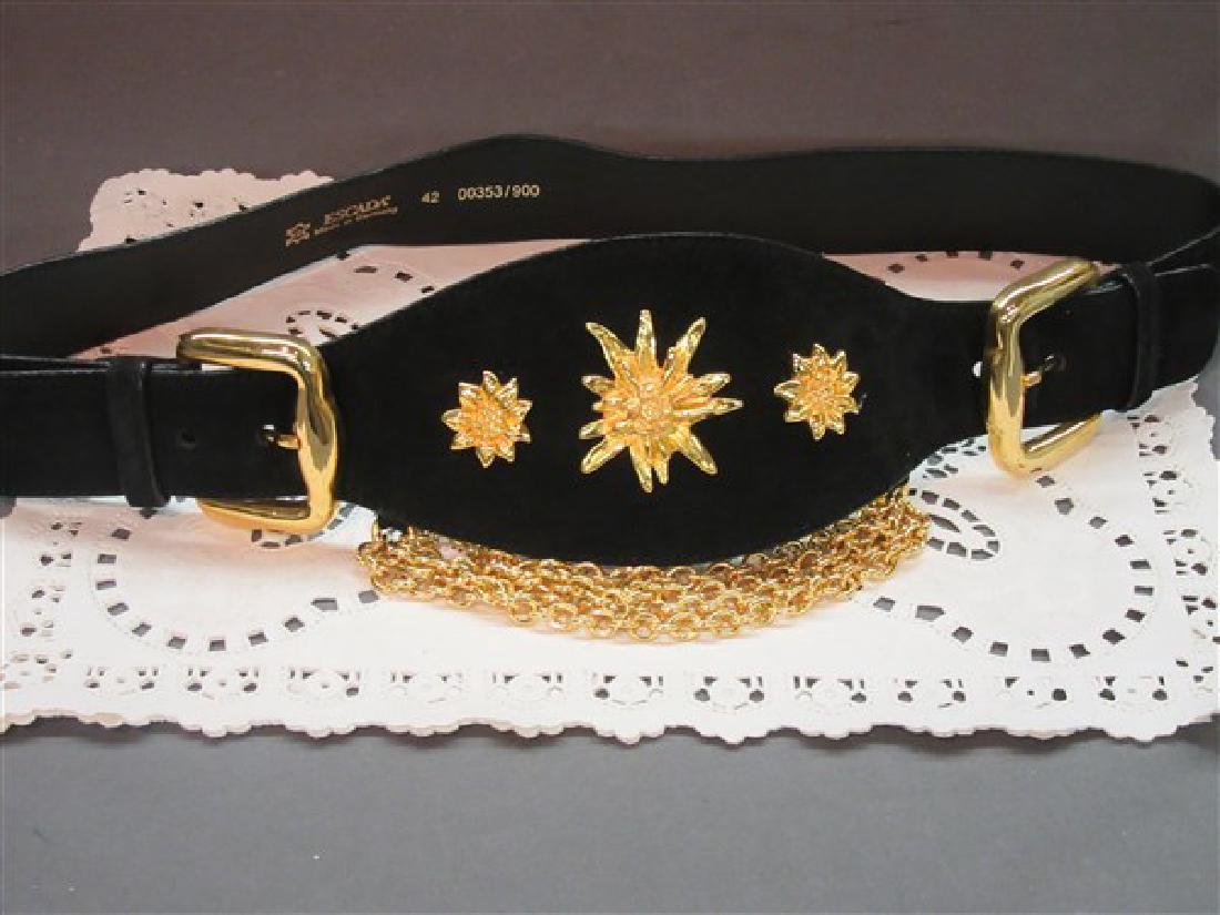 Escada Black Leather Belt (1 of 3)