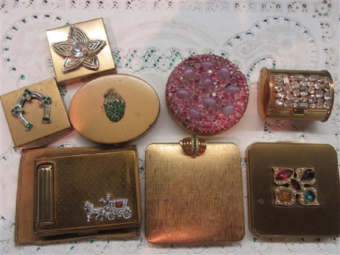 Eight (8) Vintage Compacts (1 of 4)
