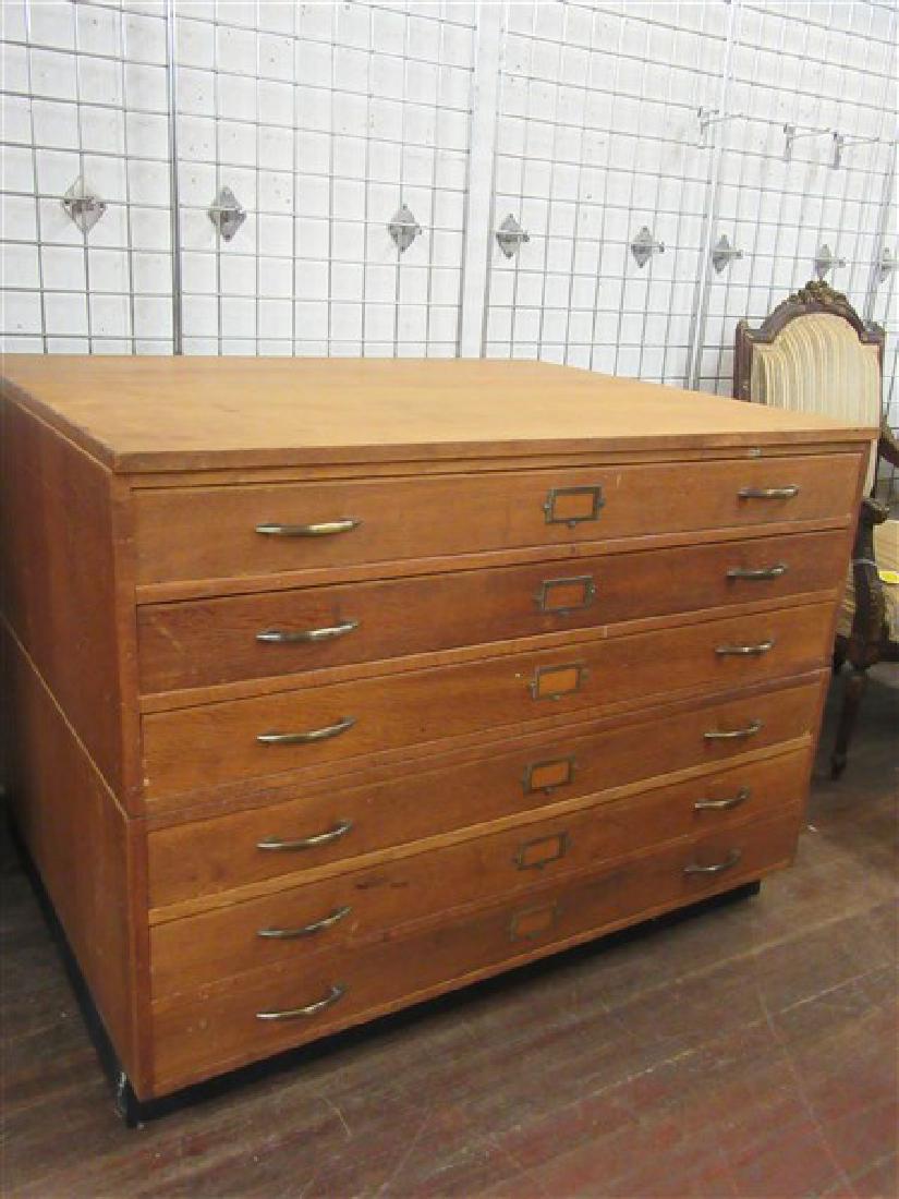 Vintage Oak Six 6 Drawer Map Case Nov 13 2017 Flannery S