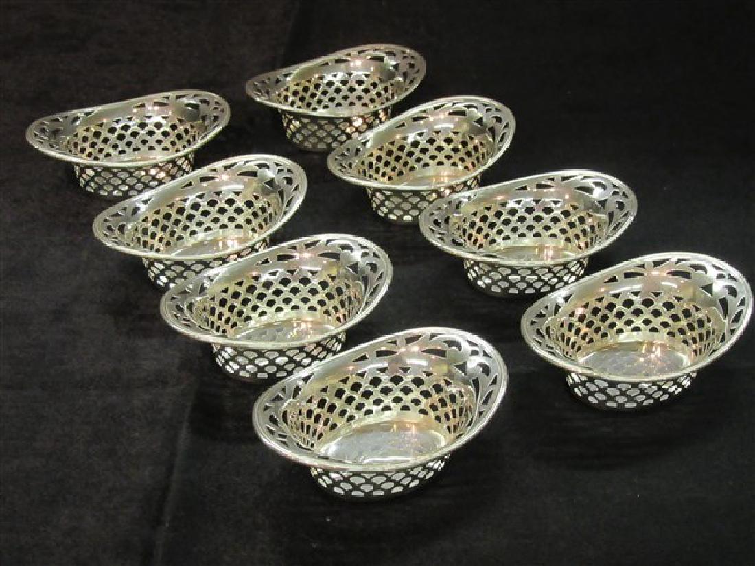 Eight (8) Whiting Sterling Silver Salt Dishes (1 of 3)