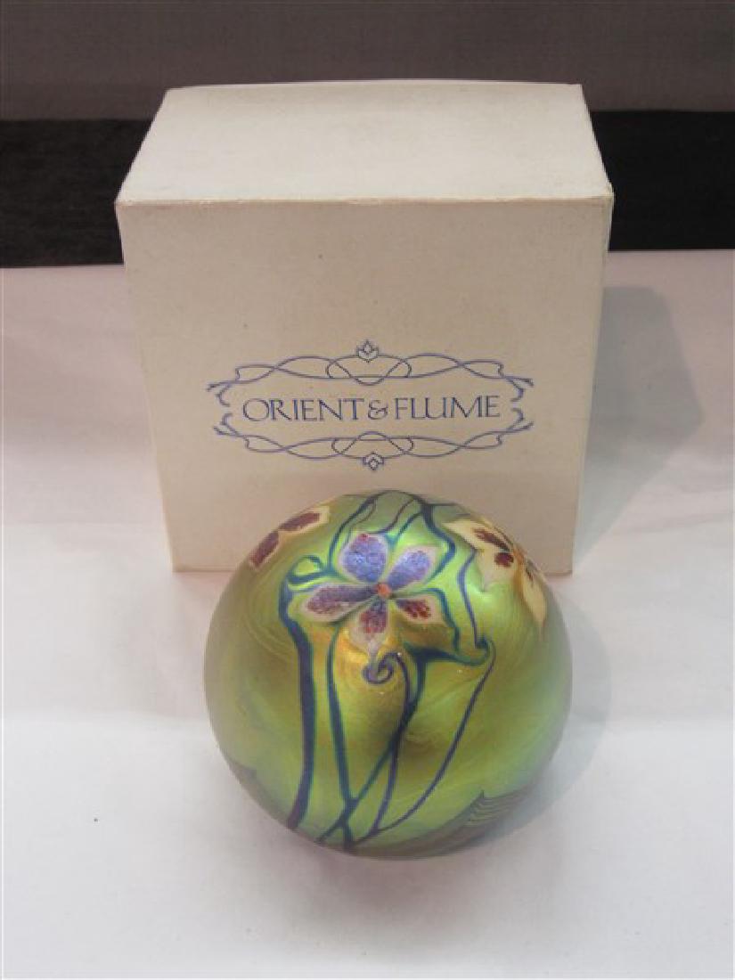 Orient And Flume Studio Art Glass Paperweight (1 of 3)