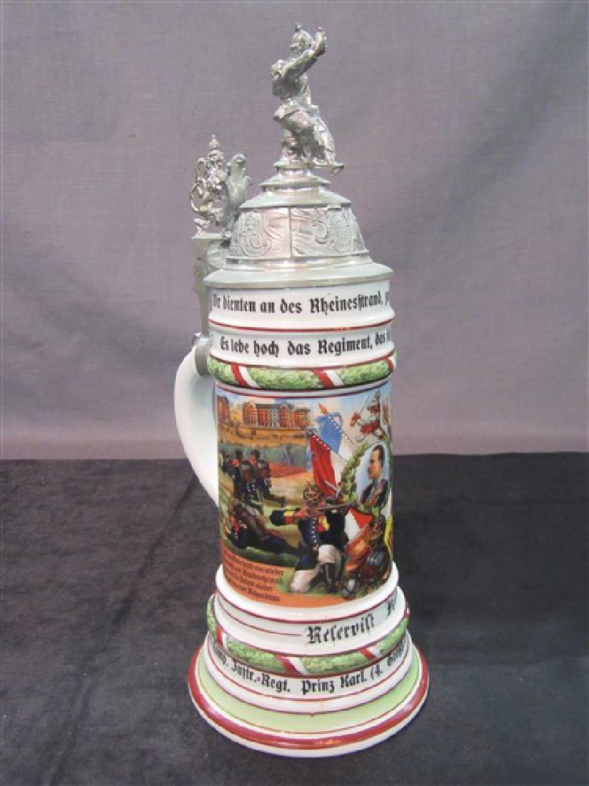 German Regimental Lithophane Stein (1 of 6)
