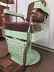 Koken Green Enameled Barber Shop Chair - 5
