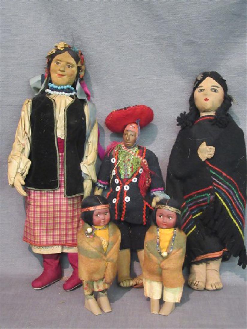 Five (5) American Indian Dolls (1 of 4)
