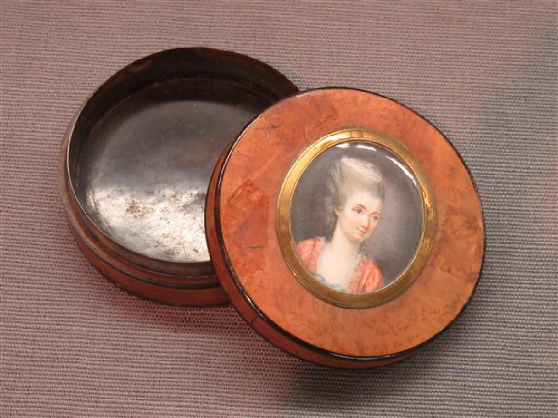 19th c. English Snuff Box With Oil Portrait (1 of 4)