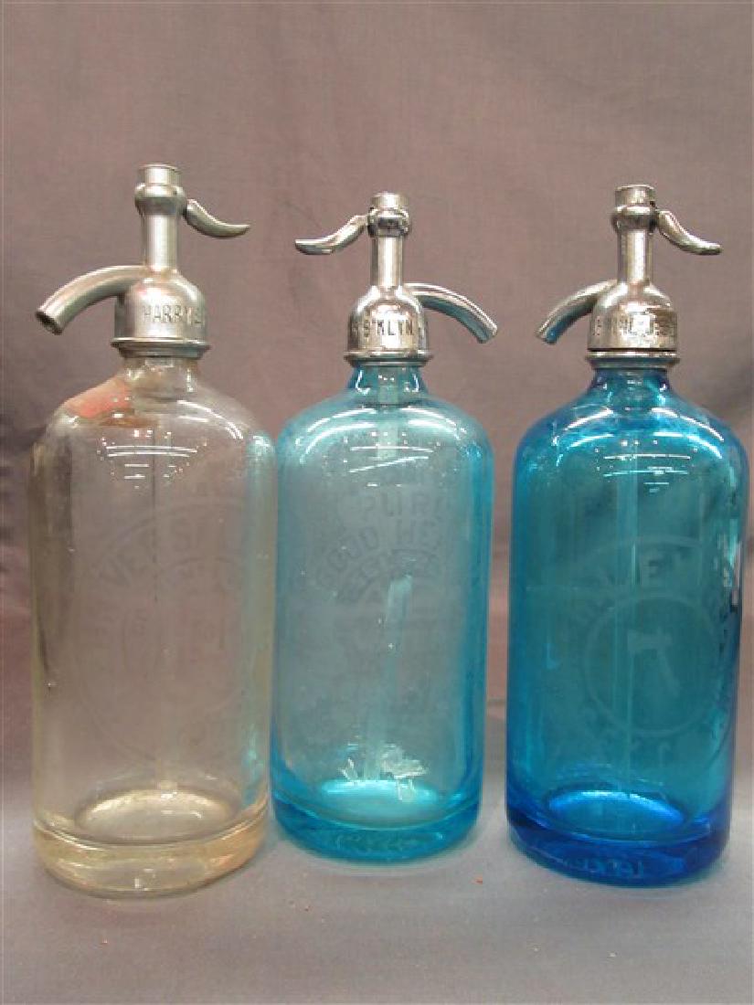 Three (3) Vintage  Seltzer Bottles (1 of 3)